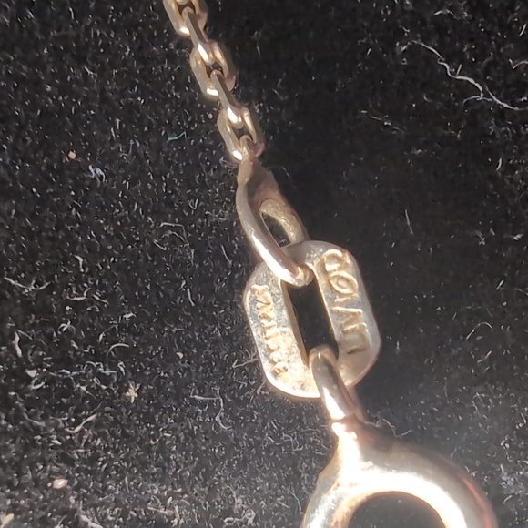 Vintage Sterling Silver Cross with Multi Color Gemstones and Gold Plated Heart - Picture 7 of 8